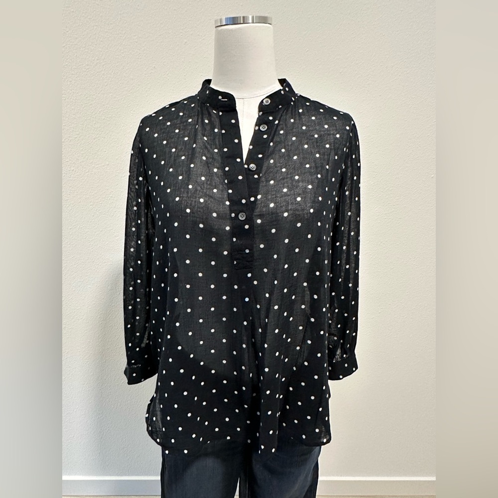 MADEWELL Black Polka Dot Top